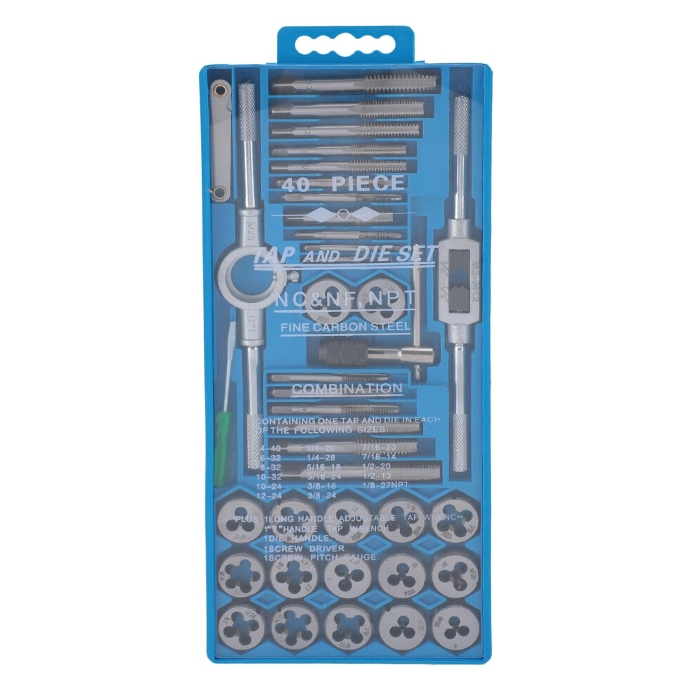 Tap Die Wrench Set Fine Thread Taps And Dies For Car And Home Hand Wrench Screwdriver 9199774021012