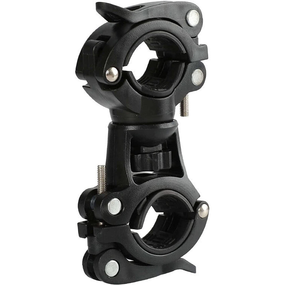 Black Wheelchair Walking Stick Rack 360Degree Cane And Crutch Holder Clip For Wheelchairs And Mobility Scooters
