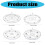 Acrylic Turntable for Easy Kitchen Cabinet-Black 6 inches 3