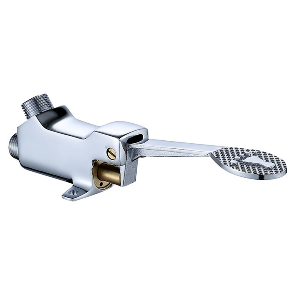 Copper Material Hydraulic Foot Valve Offers Unmatched Durability, Polished Surface Ensures Timeless Elegance In Commercial And Residential Settings 9324029739507