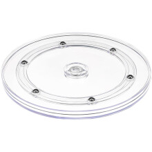 Ruimtebesparende draaitafel,-Transparante kleur 7 inch