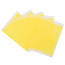 Marcos de colmena con cera de abejas natural, láminas de panal con plástico resistente y interior texturizado, resistentes a las polillas de la
