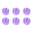 6Pieces Stable Multicolored Mixing Balls for Protein-Purple 1