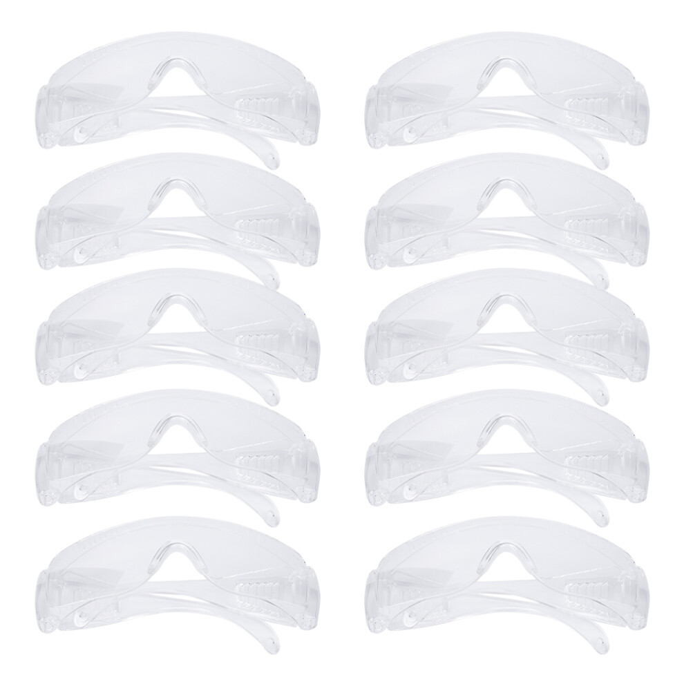 Eye Protection Glasses Men Women, Anti Scratch Coating Shatterproof Polycarbonate Lens Uv Protection Side Protection Wrap Around Design Fit Over 9432746532261