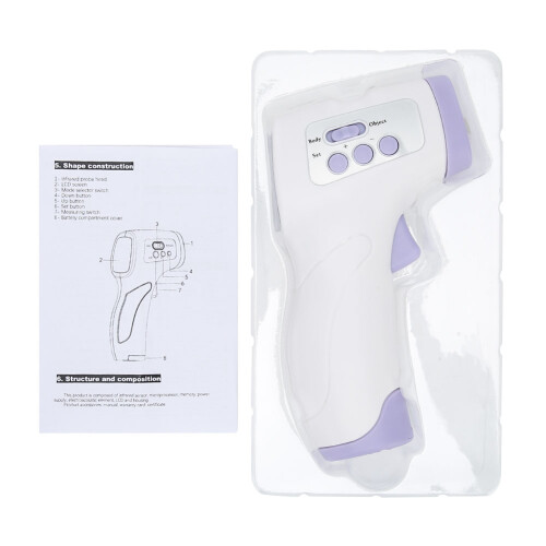 Non Contact Thermometer Infrared LCD Display Touchless Forehead Thermometer For Adults Kids High Precision Sensor Auto Shutdown Multi Function Fever