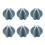 6Pcs Convenient Multicolored Plastic Shaker Balls for-Blue 1