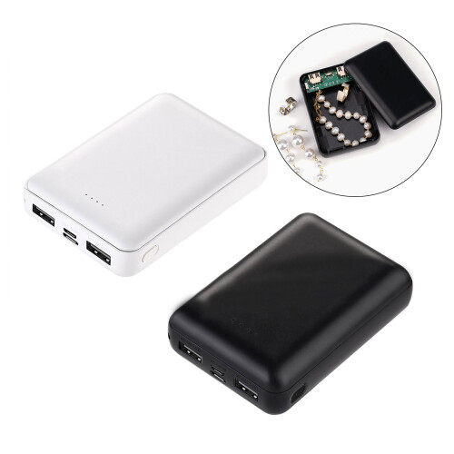 Faux Power Banks Safe with Secret Compartment Valuables-Black 2