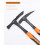 Pick Hammer Flat Tip Geological Masonry Forged Construction Shock Reduction Grip 30 Oz 2