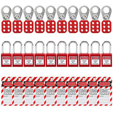 Lockout Tagout Kit with Safety Padlock Set for Electrical and Industrial MultiDevice Locking
