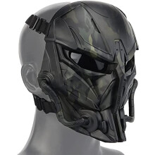 Airsoft Mask Full Face Tactical Protection Adjustable With PC Lens For Airsoft Hunting CS Game Cosplay Party Outdoor