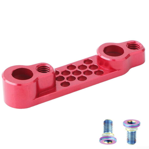 Flat Mount Rear Disc Adapter For Road Bikes 140160mm Rotor Compatibility Red