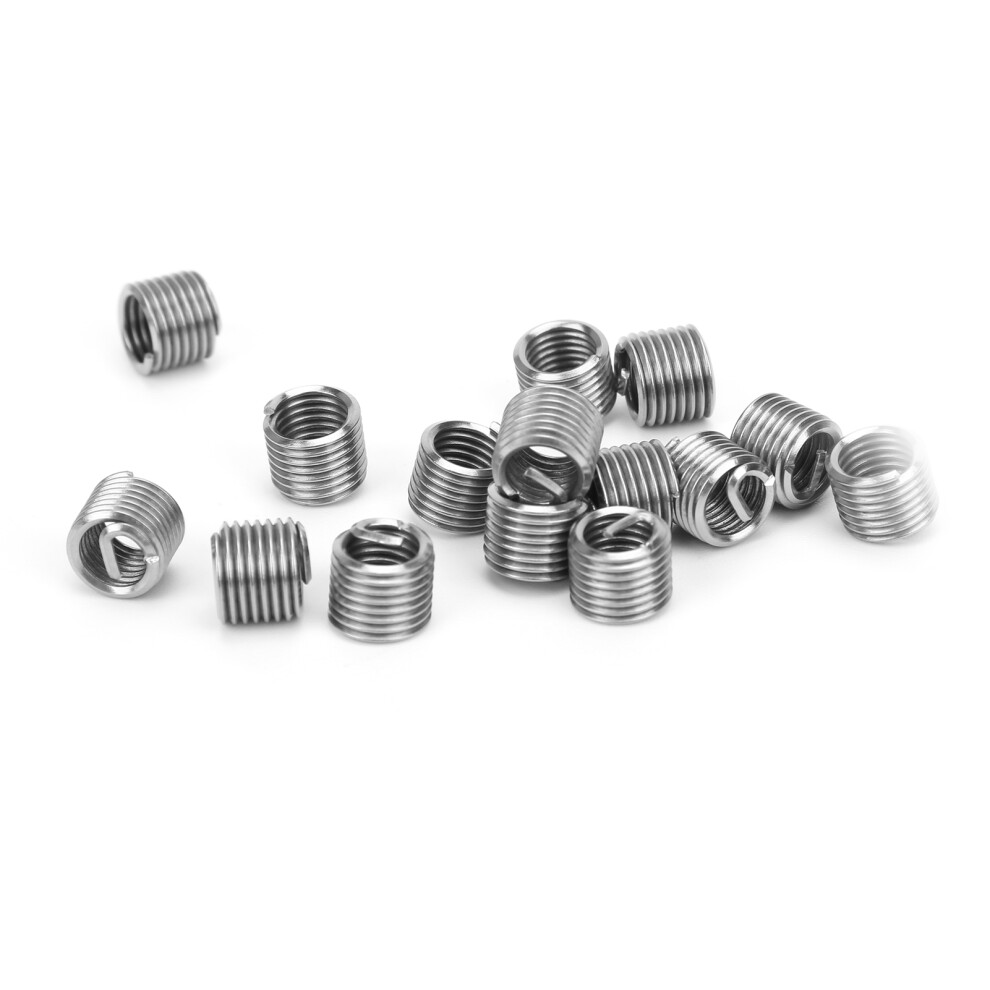 M8 X 1.25 Steel Thread Repair Inserts 50Pcs Wire Protection Sleeves Hardware 4961379045879