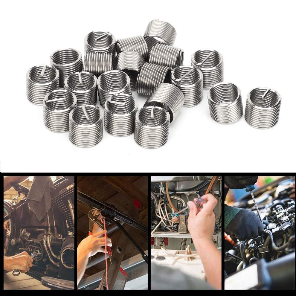 Thread Repair Reducer Nut Steel M12 X 1.25 To 1.5 D 20Pcs Conversion Set 3411379046273