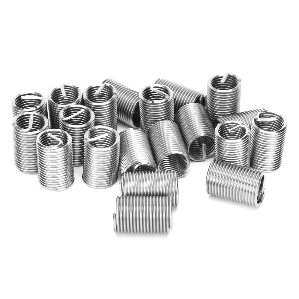 M12 X 1.5 Thread Repair Sleeve Set 20Pcs Stainless Steel Wire Insert Bushing 5011379046617