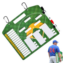Clipboard for Baseball With Field Diagram, Player Position Layout, Side Marker