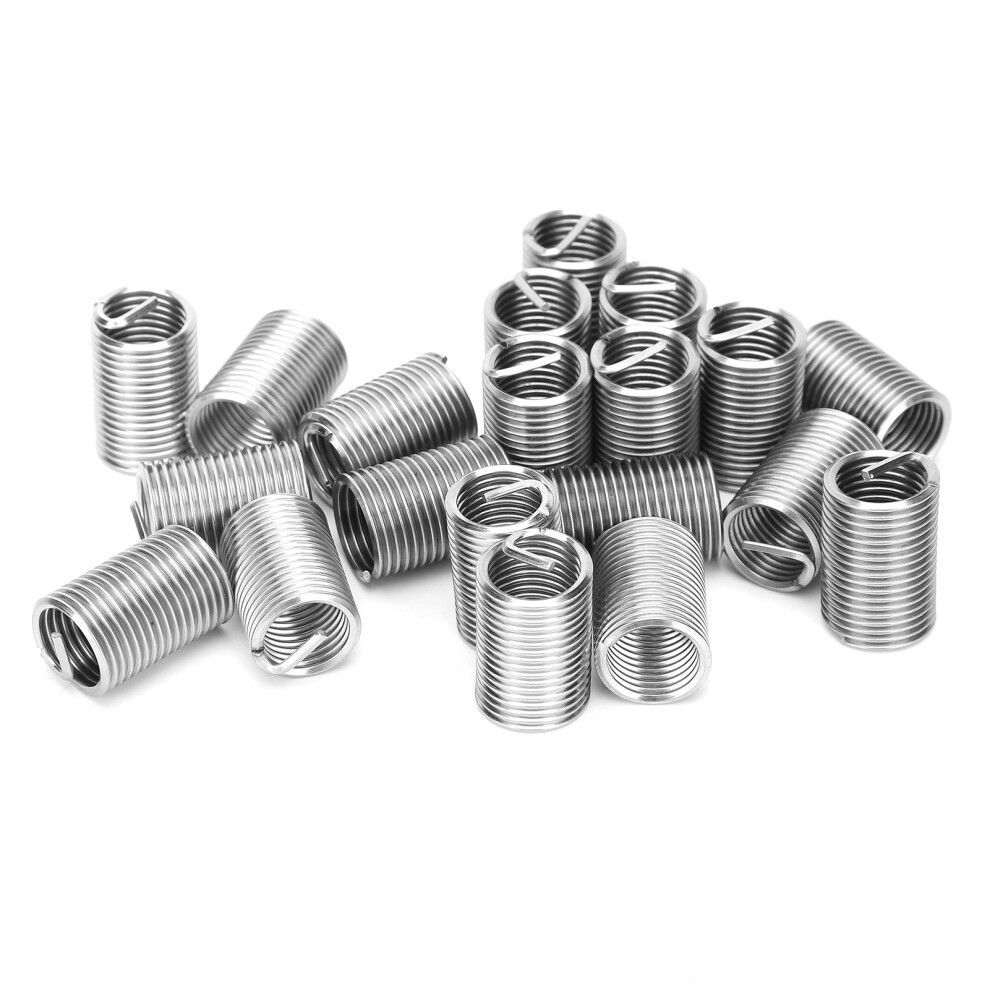 20Pcs M12 X 1.5 Stainless Steel Thread Insert Sleeves For Repair 8051379046474