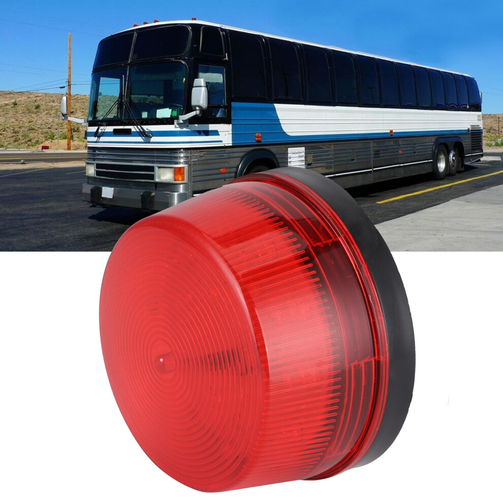 12V Round Emergency Strobe Led Warning 45X73mm Red/Light 7901379047395
