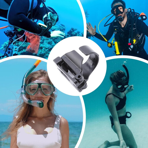 Snorkeling Automatic Buckle Goggle, Snorkel Keeper, Replacement Clip for Diving 2