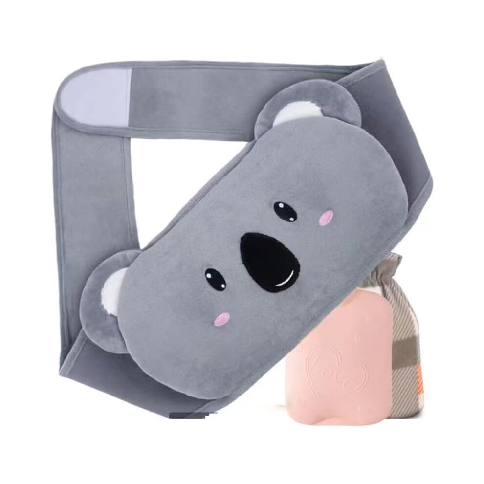 Reusable Hot Water Bottle Belt Plush Cute Cartoon Design for Neck Back Shoulder Leg Pain Relief