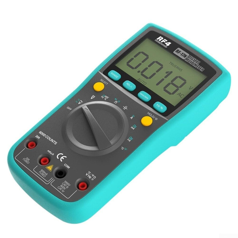 Digital Intelligent Voltage Tester Multimeter Automatic Identification 5999Counts Display 20C1000c Shockproof Rubber 9347817544114