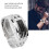 Waterproof LED Electronic Watch Silver S: Binary Display Arc Design 6