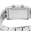 Waterproof LED Electronic Watch Silver S: Binary Display Arc Design 7