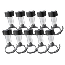 10Pack LED-Solarlampa Vattentät Poolljus Utomhuspool Staket Trädgårdsdekorationslampa för Trädgård