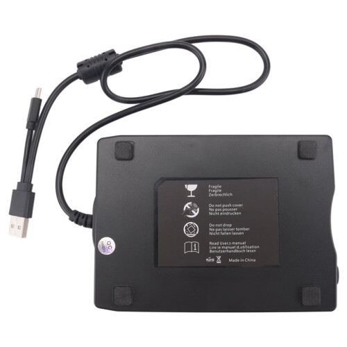 Floppy Disk Reader, 3,5-Tums Extern Diskettenhet med USB Type-C, Bärbar FDD-Diskettenhet för Bärbar Dator 1