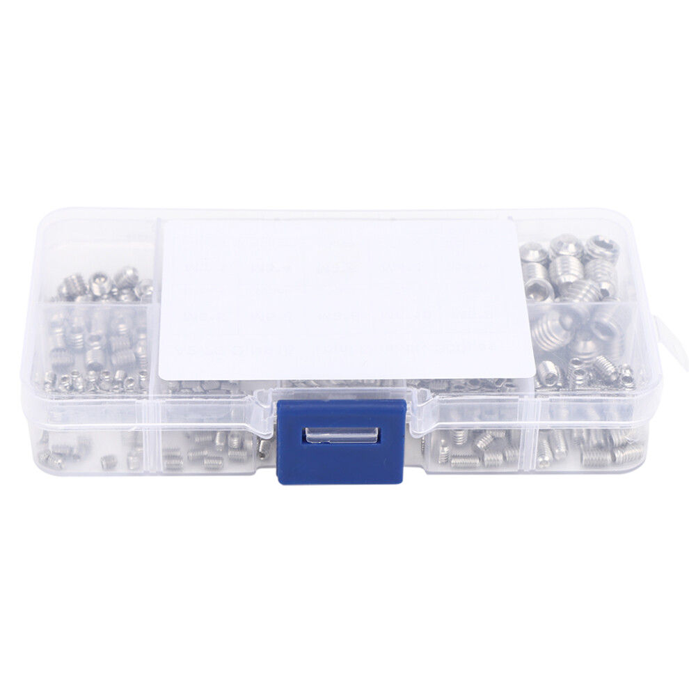 High-Quality 300Pcs Stainless Steel Hex Socket Screw Set M3 M4 M5 M6 M8 8751382662813