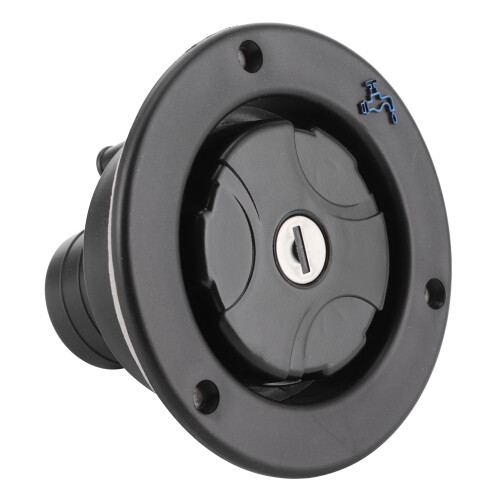 Leakproof Gravity Freshwater Inlet Cap for RVs Includes 2 Keys 1.6in Connector