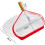 Swimming Pool Scoop Net for Leaf Collection, Red, Safe Design, Effective Cleaning Features 3