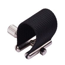Alto Sax Ligature Metal Compact Durability for Precise Tone - Silver Colour