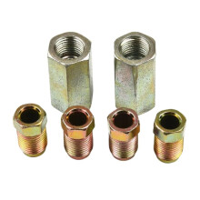Brake Hose Fittings 3/16 Inch Steel 2 Way Female Brake Line Connector for Export Brake Pipe