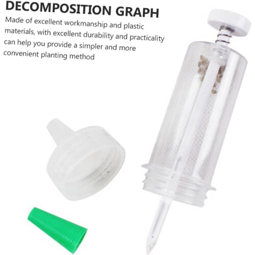 Handheld Seed Planter Tool with Precise Dispensing, Lightweight Mini Garden Seeder for Easy Sowing 1