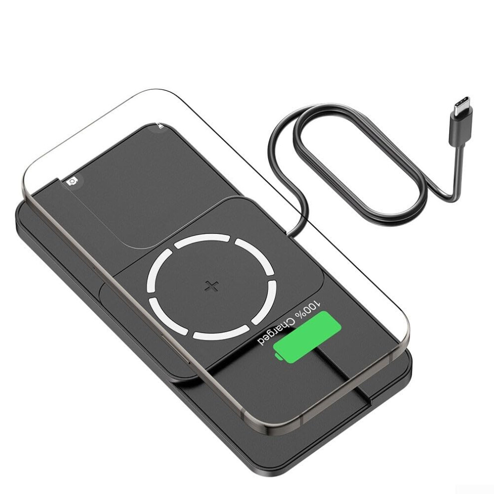Wireless Car Charger With Fast Charging, Antislip Dashboard Mount Phone Holder, Black 9199774543279
