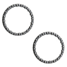 Bicycle Ball Bearings 5/32 Inch, 20 Balls, 2 Pcs Headset Bearing Retainers for Bicycle