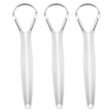 Ergonomisch ontworpen tongschraper, gemaakt van BPA-vrij roestvrij staal voor snel en gemakkelijk gebruik, duurzaam en buigbestendig handvat, extra