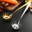 Stainless Steel Pasta Server with Ergonomic Grip, Spaghetti Spoon and Strainer Tool, Silver 3