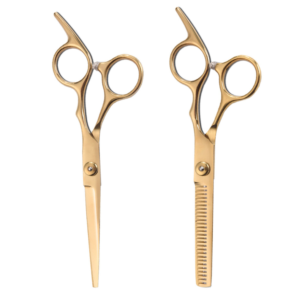 Adjustable Screw Thinning Shears, Stainless Steel With Ergonomic Design, Sharp Blades For Precision Cutting, Corrosion Resistant, Salon and Home Use