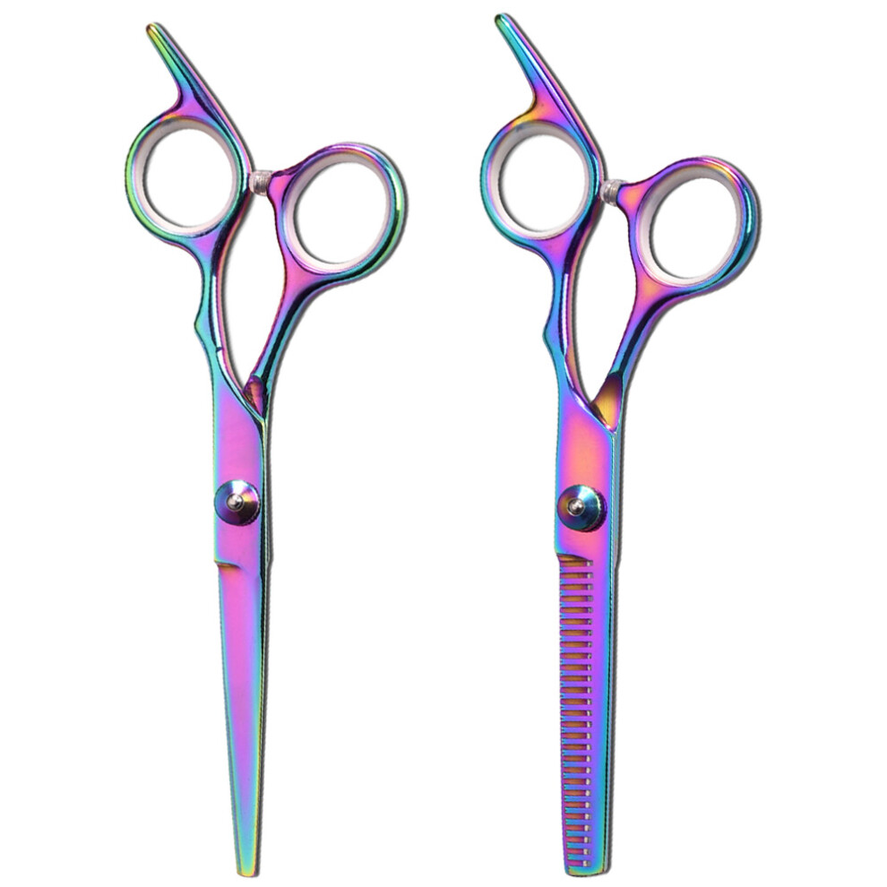 Adjustable Screw Thinning Shears, Stainless Steel With Ergonomic Design, Sharp Blades For Precision Cutting, Corrosion Resistant, Salon and Home Use