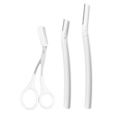 Aparelho de Dermaplaning para Sobrancelhas e Pelos Faciais com Proteção de Micro Distância e Cabo Antiderrapante para Controle Preciso, Ideal para