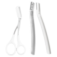 Facial Hair Removal Eyebrow Razor, Dermaplaning Tool with Micro Distance Protection and Non-Slip Handle for Precision Control For Halloween Parties
