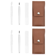Set tagliaunghie, facile da trasportare, strumenti di alta qualità per manicure e pedicure in viaggio, include custodia protettiva per discoteche.