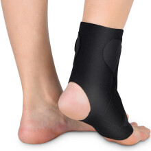 Soporte de compresión para tobillo con correas ajustables para alivio del dolor, comodidad y flexibilidad. Tobillera de tejido transpirable para