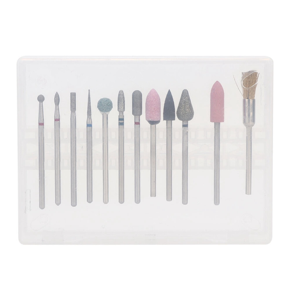 Versatile Nail Drill Bits Kit, Heat Resistant Tungsten Alloy Tools for Polishing Shaping and Carving, Safe Reliable and Easy to Install for DIY and