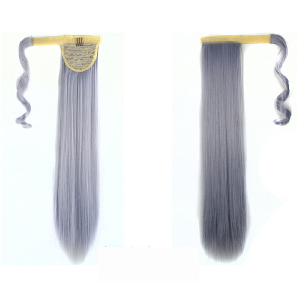 Unisex Clip In Hair Extensions, Transform Your Look Instantly With Hair Extensions Ponytail, Flexible Hair Ponytails Made From Human Hair, Straight Wrap