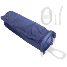 Folding Reusable Enema Bag Kit 2L PVC Silicone Rubber Unisex Home Use
