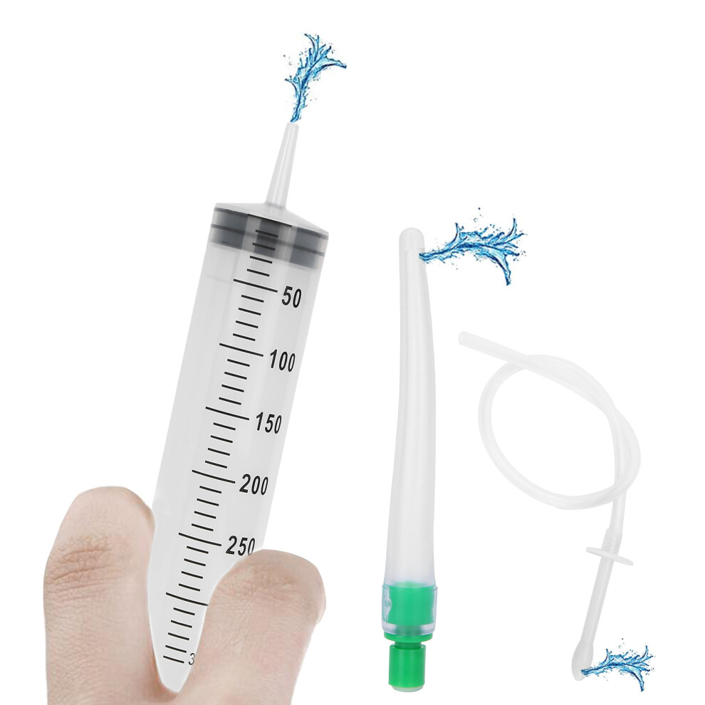 350ML Enema Syringe Cleaning Douche with Large Capacity, Plastic & Silicone