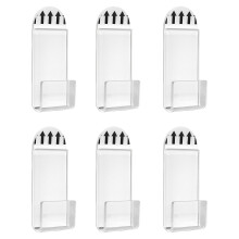 Lot de 6 supports muraux en acrylique résistant aux-Clair