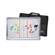 Magnetic Tactics Board Portable Ice Hockey Tactical Training Board Lightweight Magnetic Coaching With Marker Pieces